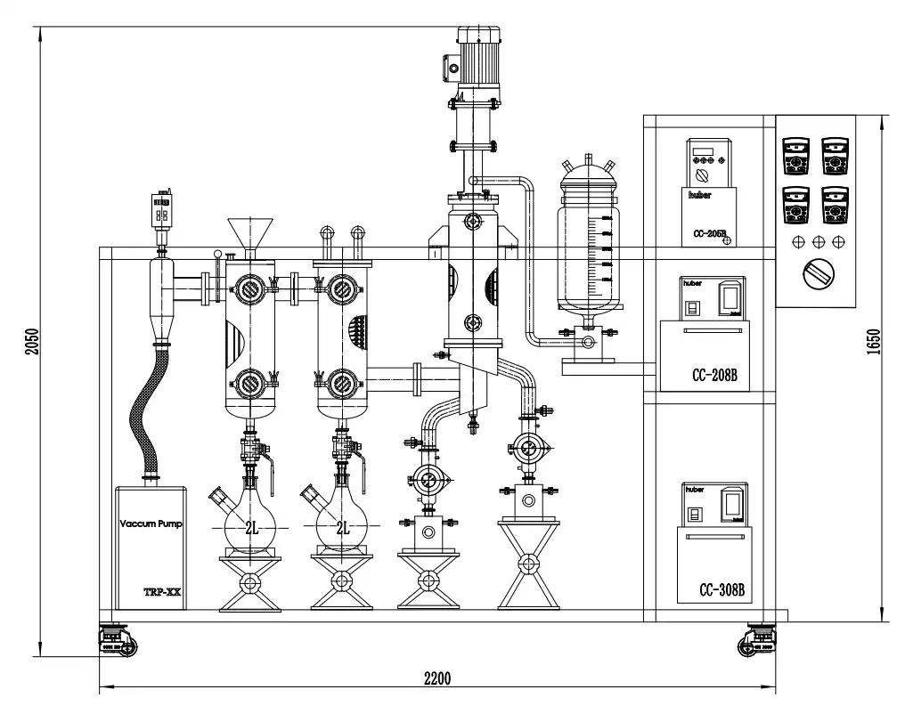 Stainless Steel Molecular Distillation Stainless Steel Molecular Distillation
