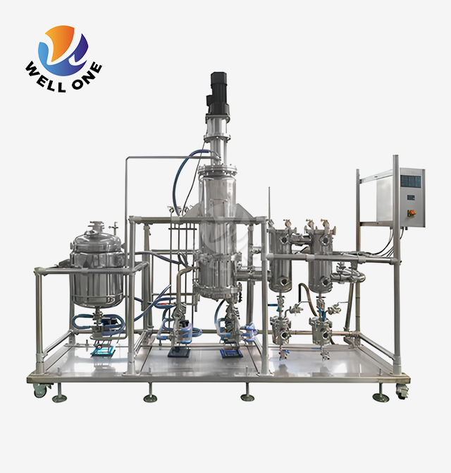 Distillation moléculaire à l'échelle pilote