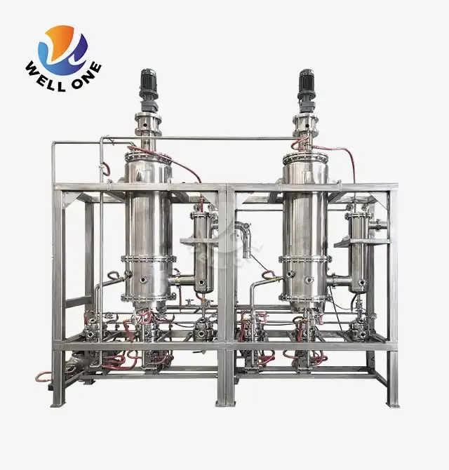 Distillation moléculaire à film essuyé